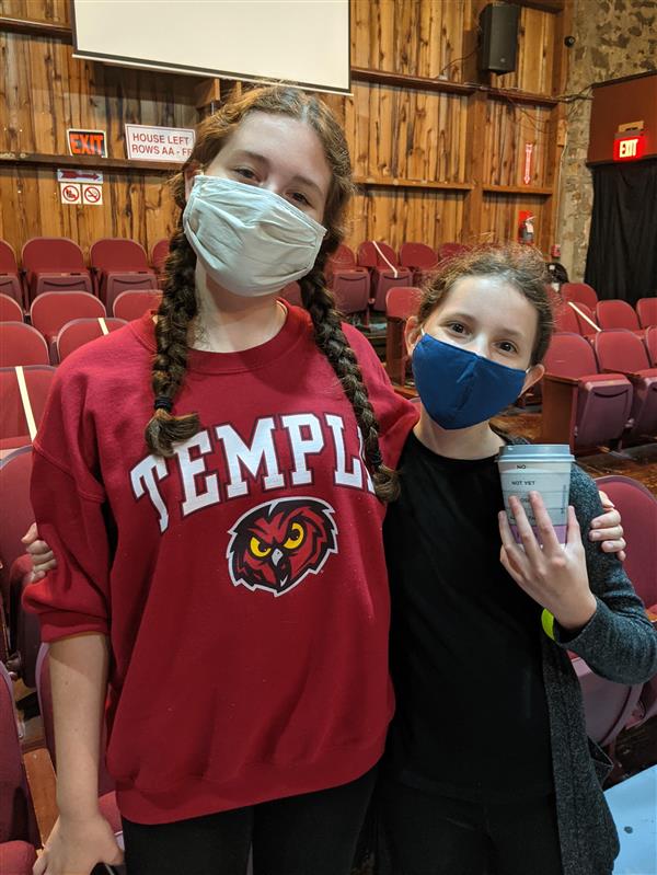 Julia and Lucy at the theater!